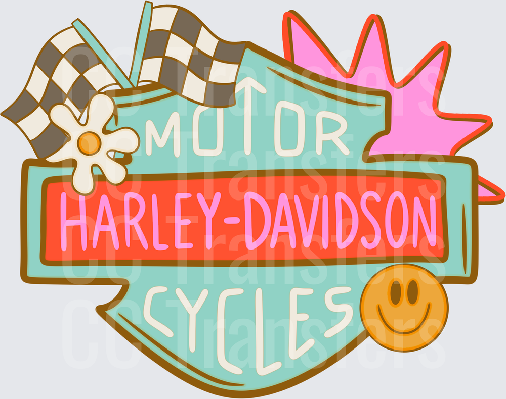 HARLEY TEAL RETRO (DTF)