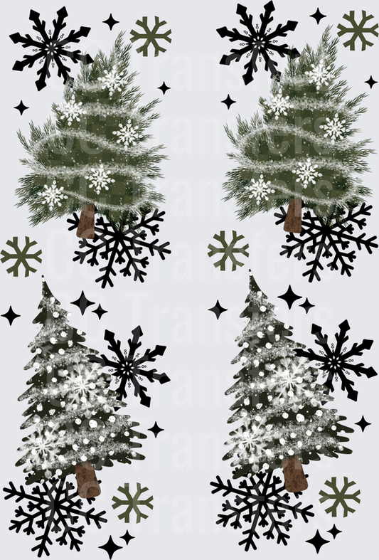 Let It Snow Transfer - Sleeve Black