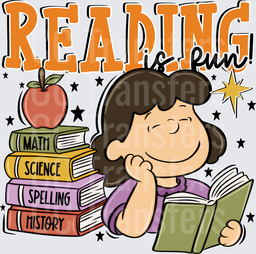 READING IS FUN BLACK (DTF)