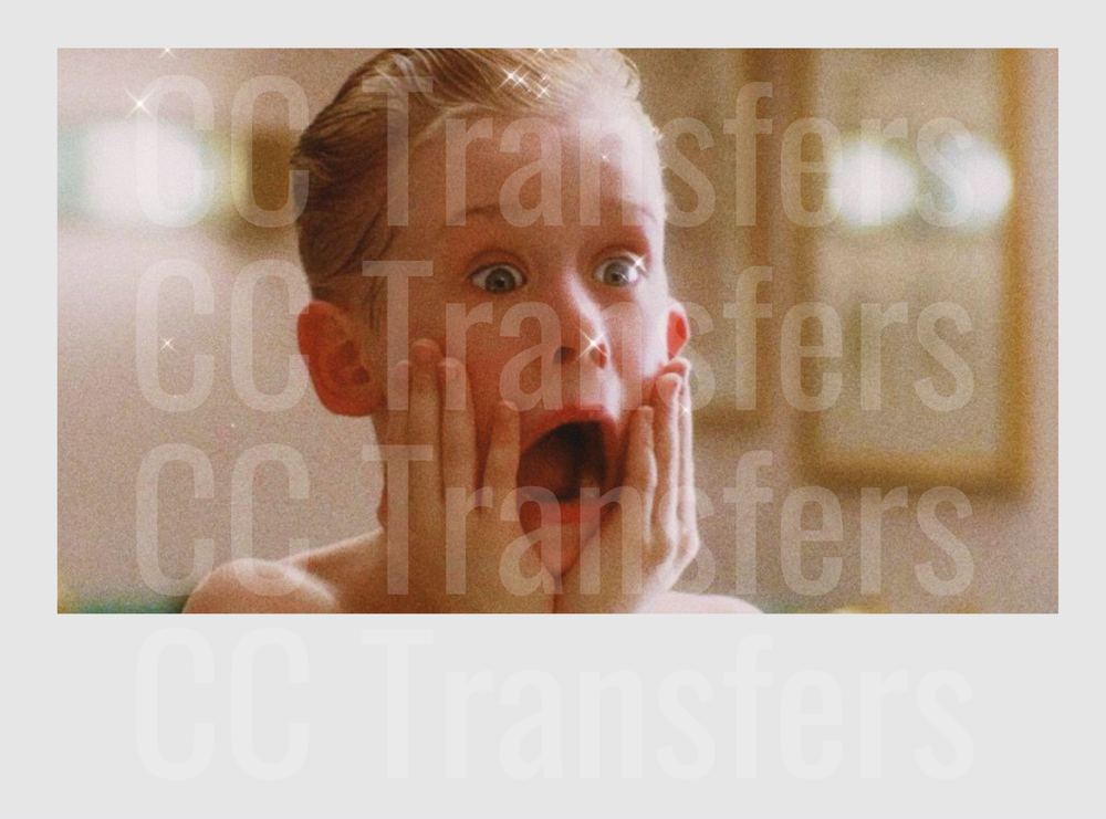 Shocked Boy Hands On Face Open Mouth Expression (DTF)