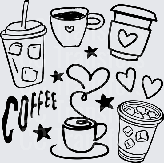 COFFEE DOODLE (DTF)