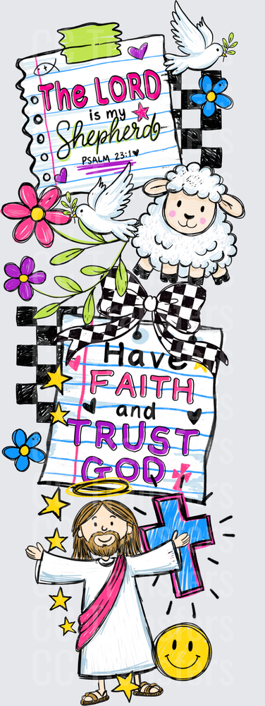 The Lord Is My Shepherd Faith Trust God Religious (DTF)