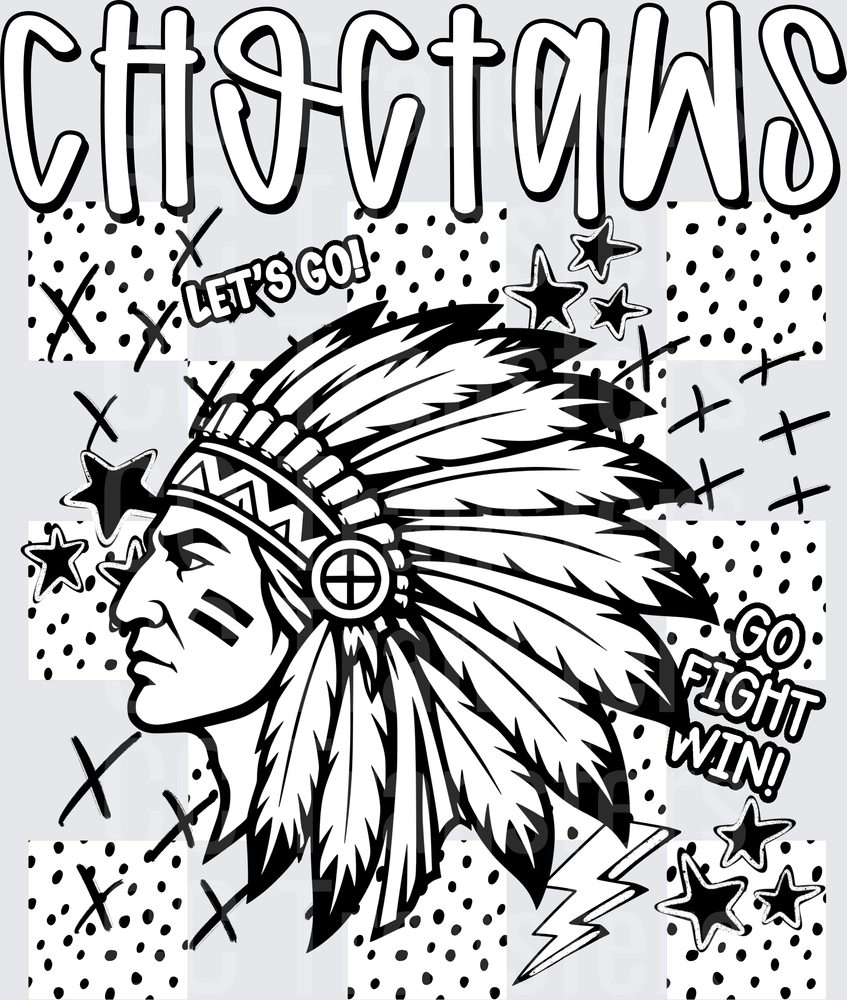 Choctaws Dotties And Doodles (DTF)