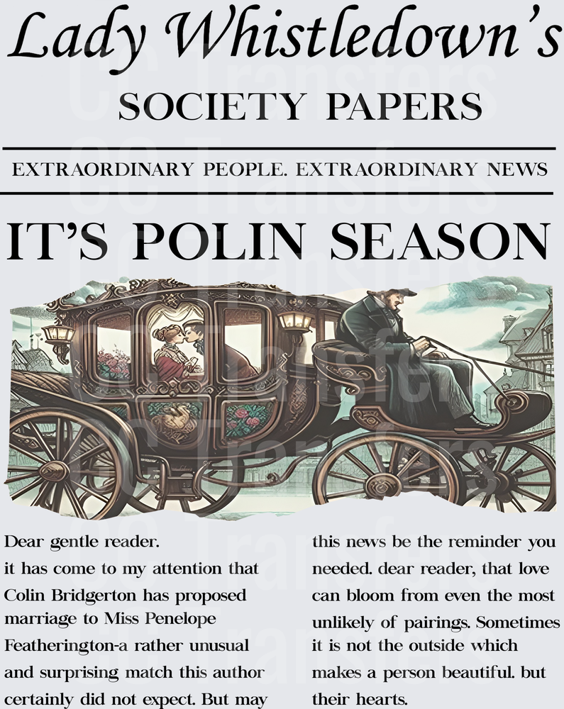 Lady Whistledown's Society Papers It's Polin Season (DTF)