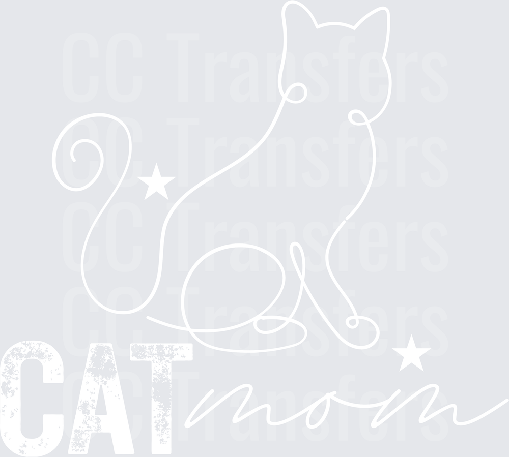 Bold Graphic Design on White Background (DTF)
