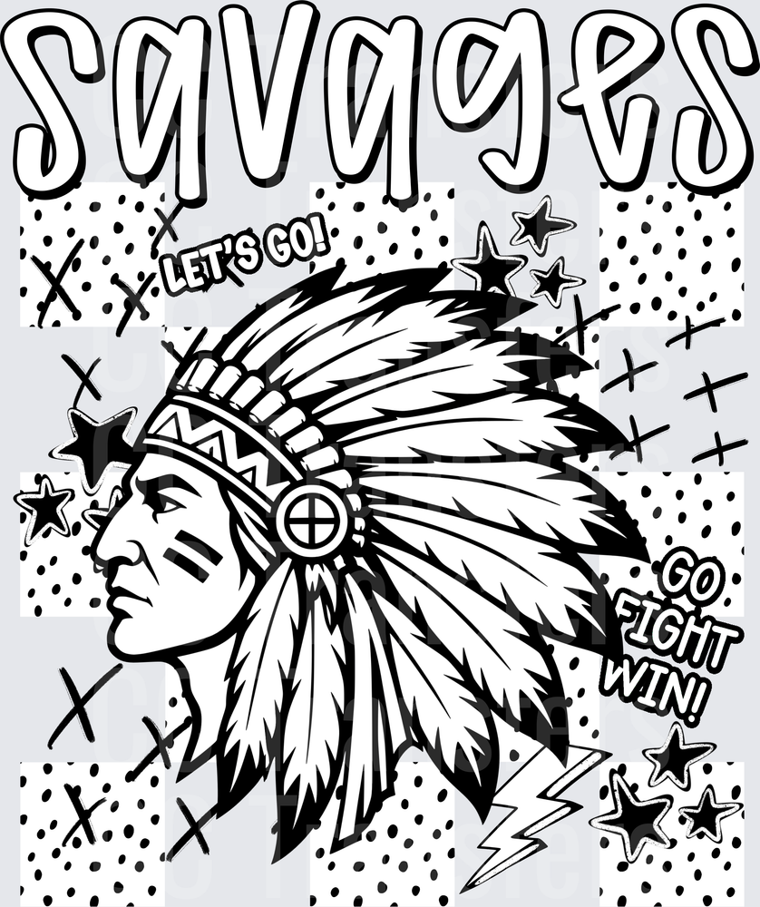 Savages Dotties And Doodles (DTF)