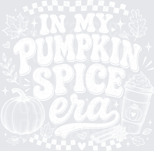 Bold White Graphic Design on Transparent Background (DTF)