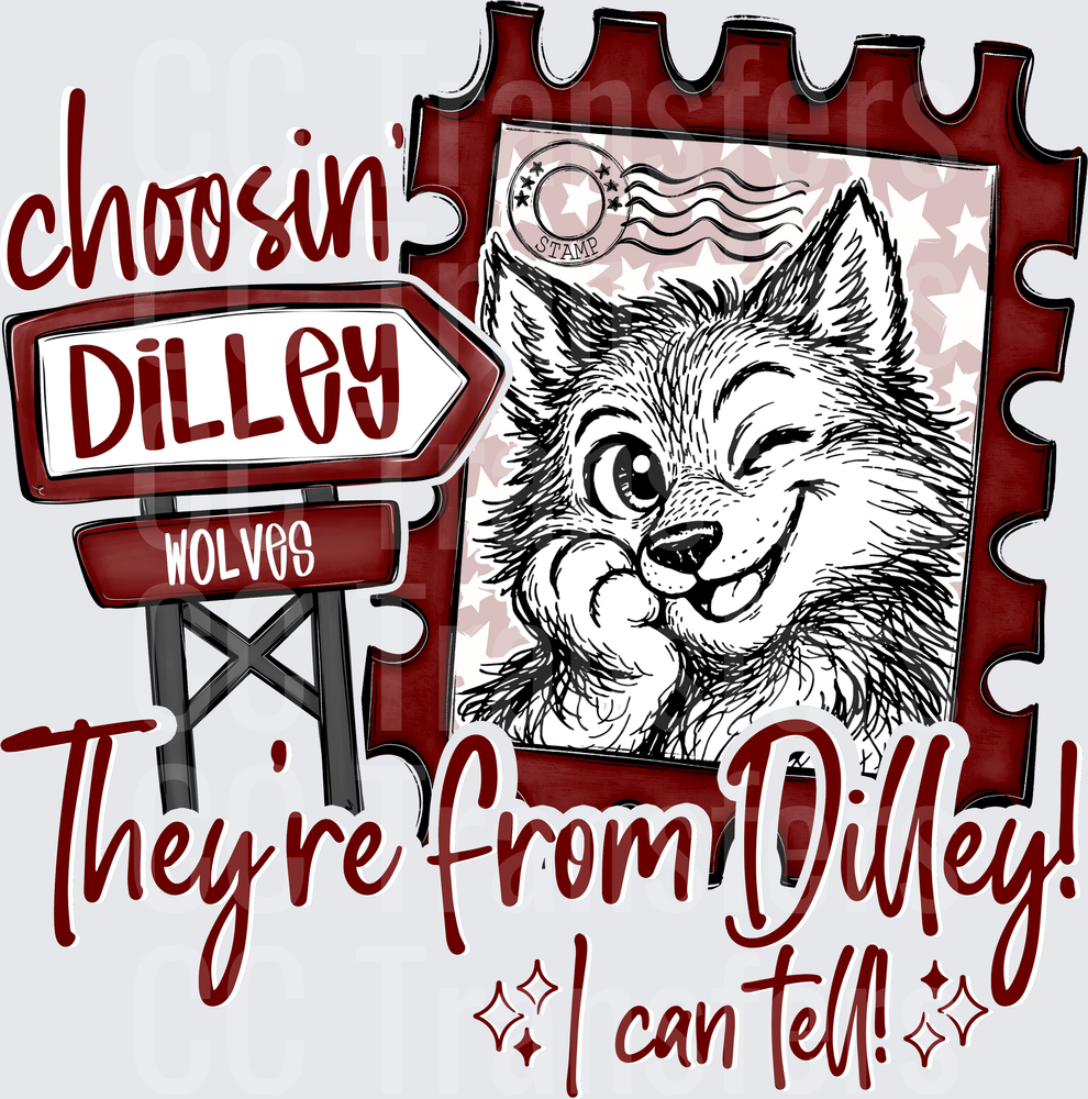 Choosin Dilley Wolves They're From Dilley I Can Tell (DTF)