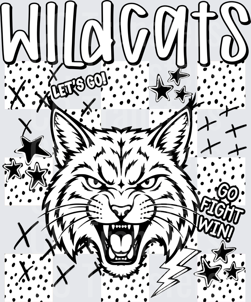 Wildcats Dotties And Doodles (DTF)