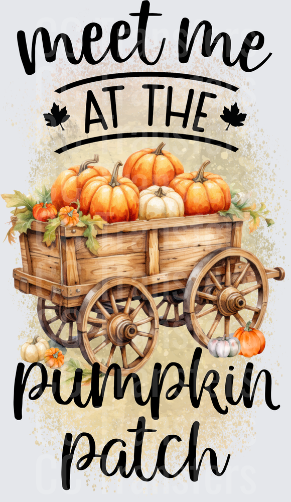 Meet Me At The Pumpkin Patch Rustic Wagon Fall (DTF)
