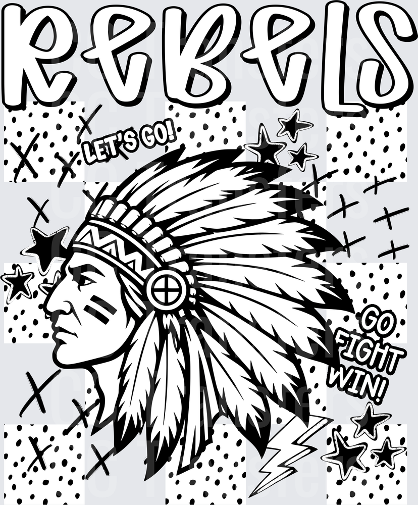 Rebels Dotties And Doodles (DTF)