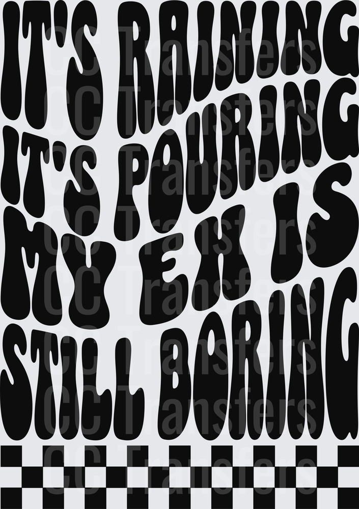 It's Raining It's Pouring My Ex Is Still Boring (DTF)