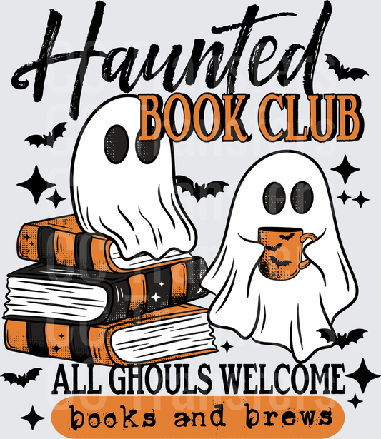 Haunted Book Club Ghosts All Ghouls Welcome (DTF)