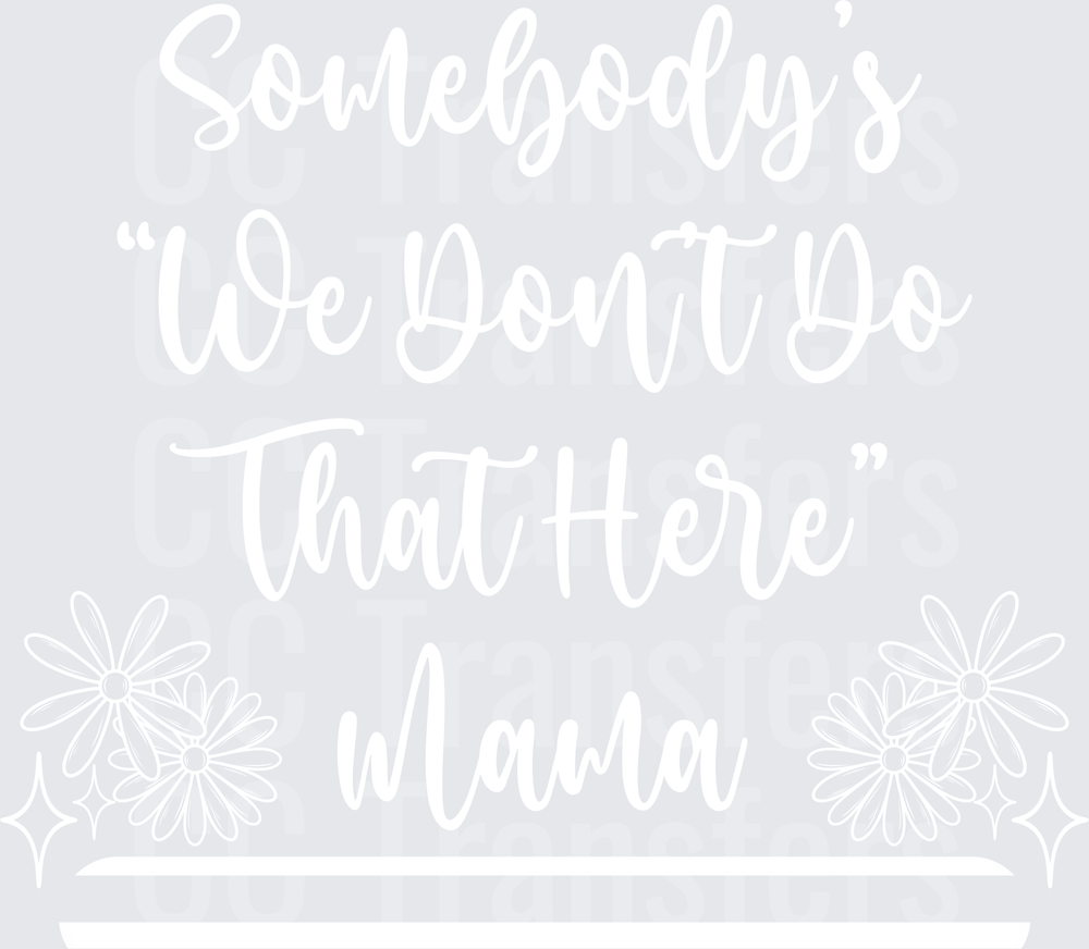Bold White Graphic Design on Transparent Background (DTF)
