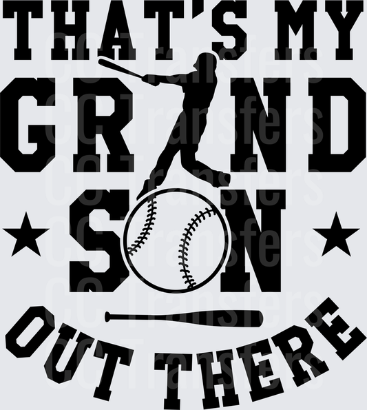 That's My Grandson Out There Baseball Batter Stars (DTF)