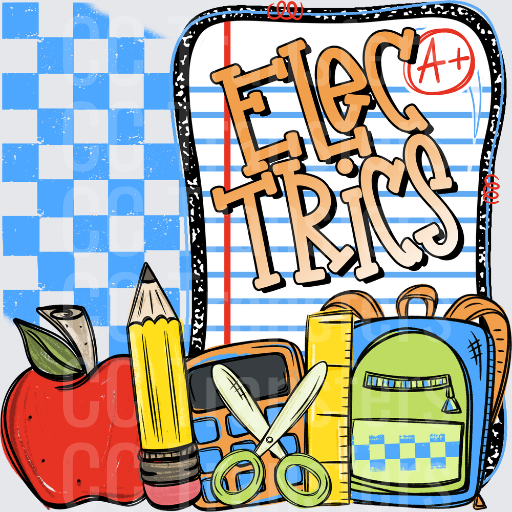 Electrics Back To School Supplies Notebook A+ (DTF)