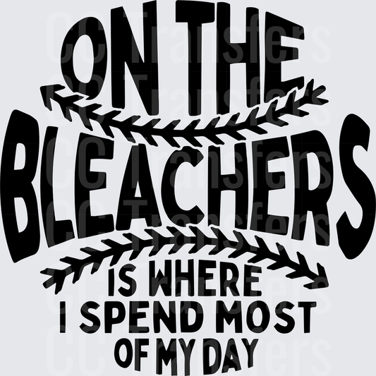On The Bleachers Is Where I Spend Most Of My Day Baseball (DTF)