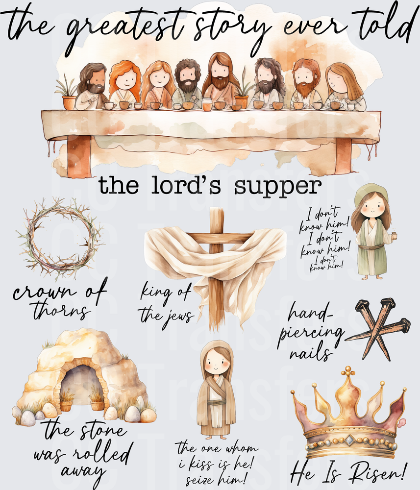 The Greatest Story Ever Told Easter Religious Bundle (DTF)