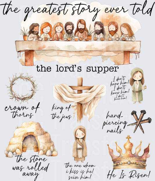 The Greatest Story Ever Told Easter Religious Bundle (DTF)