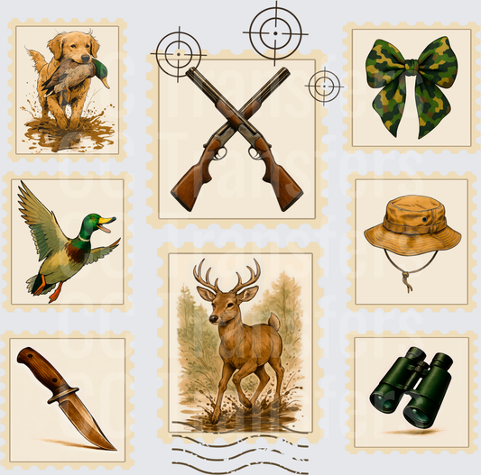 Hunting Postage Stamp Collection Bundle (DTF)