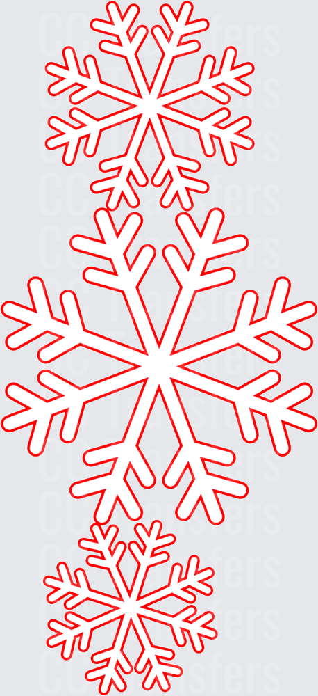 STACKED SNOWFLAKES