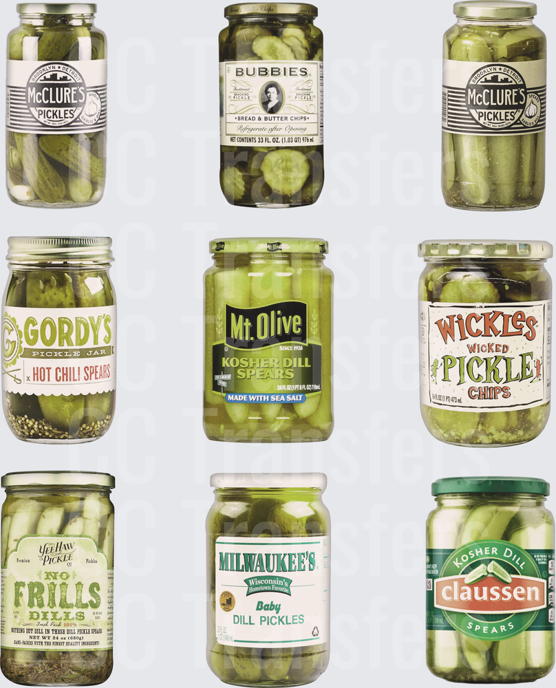 Nine Pickle Jars Variety Collection Grid