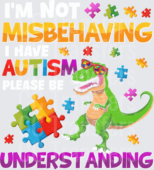 Misbehaving Autism Understanding Dinosaur Puzzle Pieces (DTF)