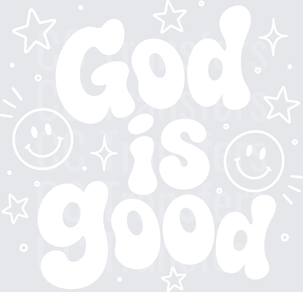 Bold White Minimalist Graphic Design (DTF)