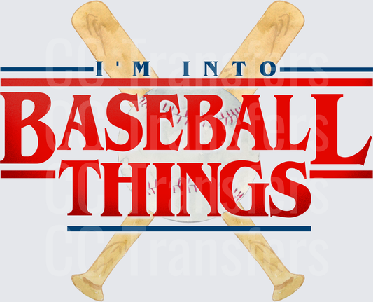 I'm Into Baseball Things Crossed Bats & Ball (DTF)