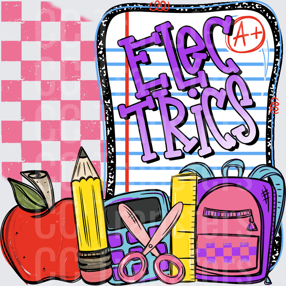 Electrics Back To School Supplies Notebook A+ (DTF)