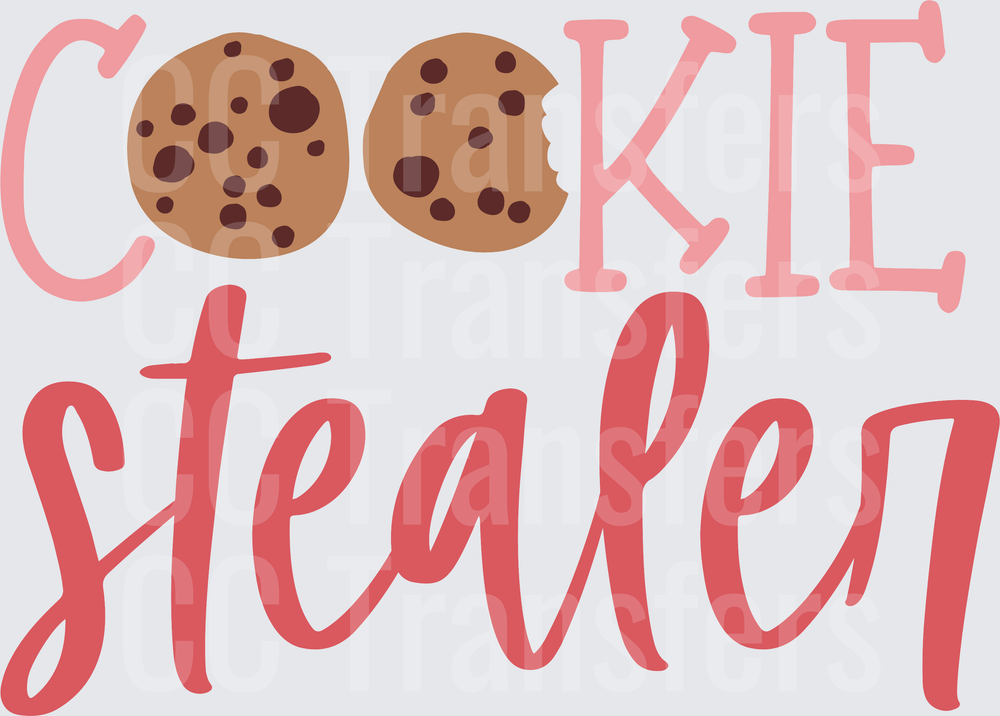 Cookie Stealer Chocolate Chip Lettering Design (DTF)