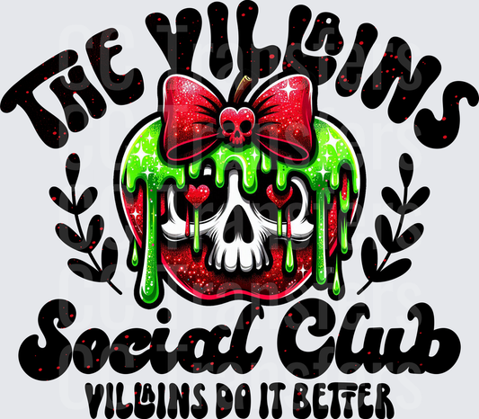 The Villains Social Club Poison Apple Skull (DTF)