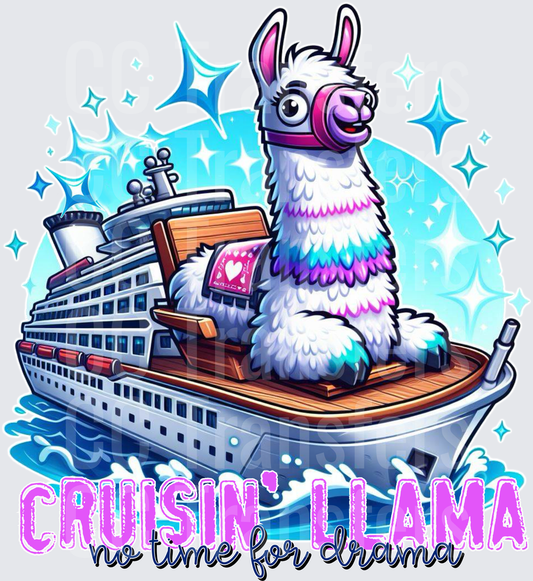 Cruisin' Llama No Time For Drama Cruise Ship (DTF)