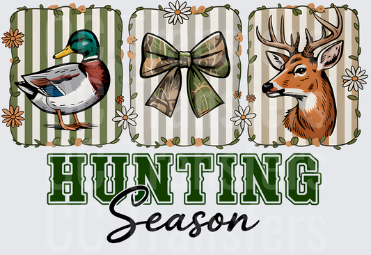 Hunting Season Mallard Duck Camo Bow Buck Deer (DTF)