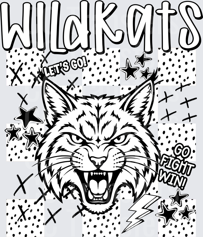Wildkats Dotties And Doodles (DTF)