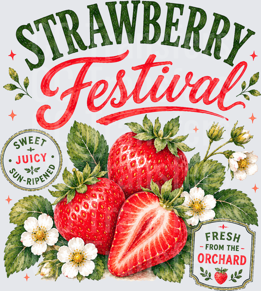 Strawberry Festival Sweet Juicy Sun-Ripened Fresh Orchard (DTF)