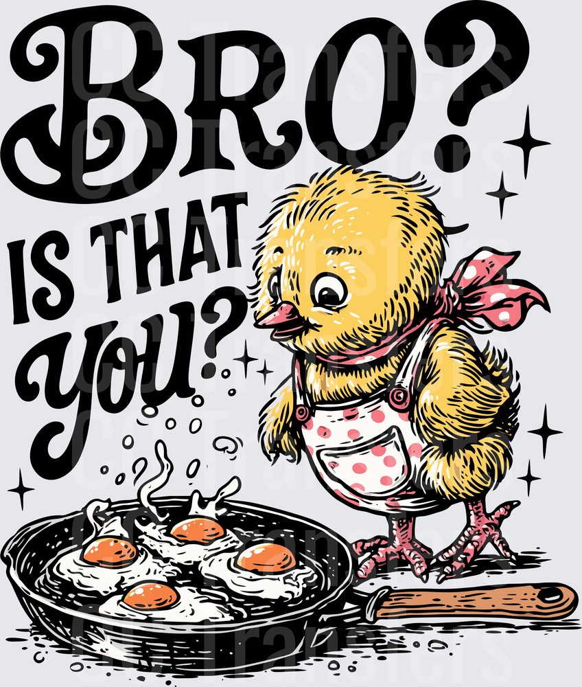 Bro Is That You Chick Cooking Eggs Funny (DTF)