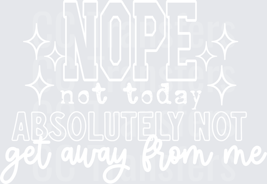 Bold Graphic Design on White Background (DTF)