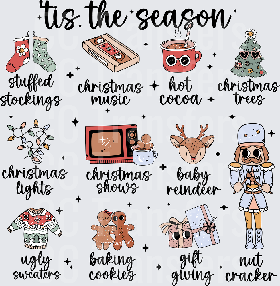 Tis The Season Christmas Favorites Collage (DTF)
