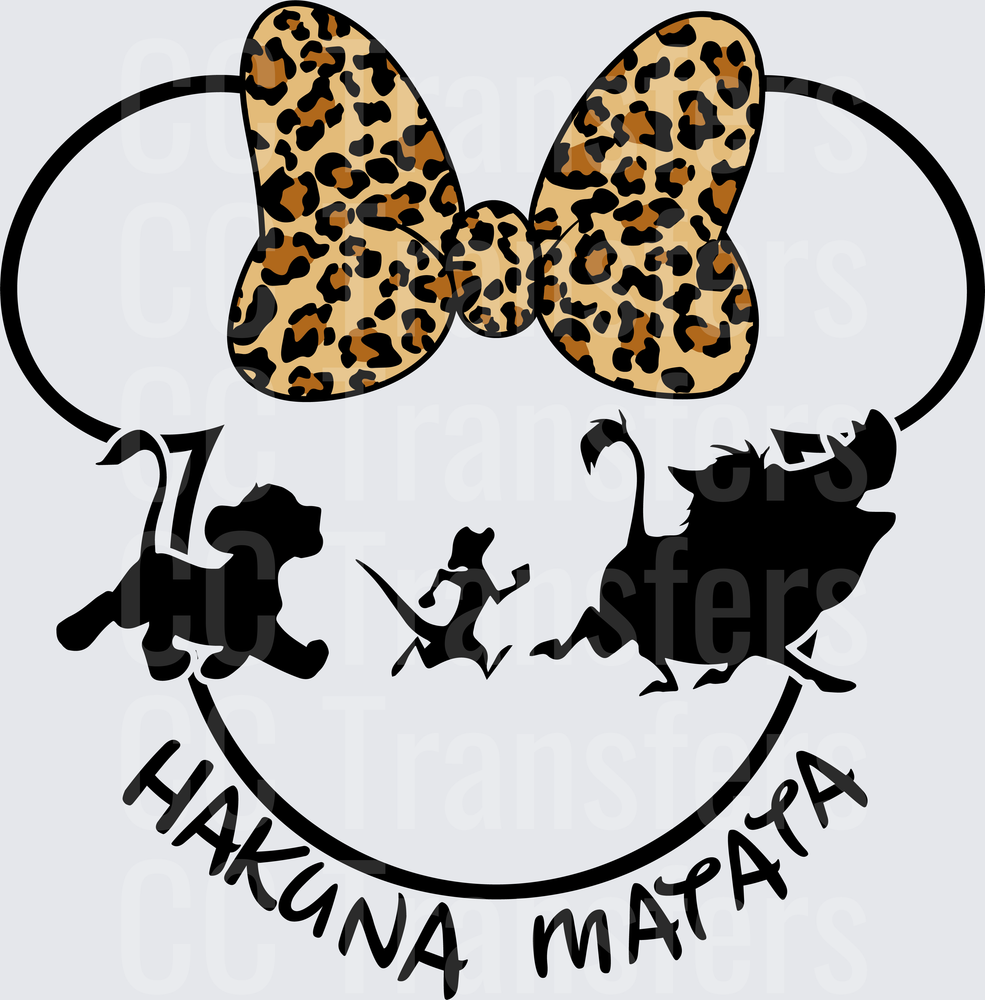Leopard Bow Hakuna King(DTF)