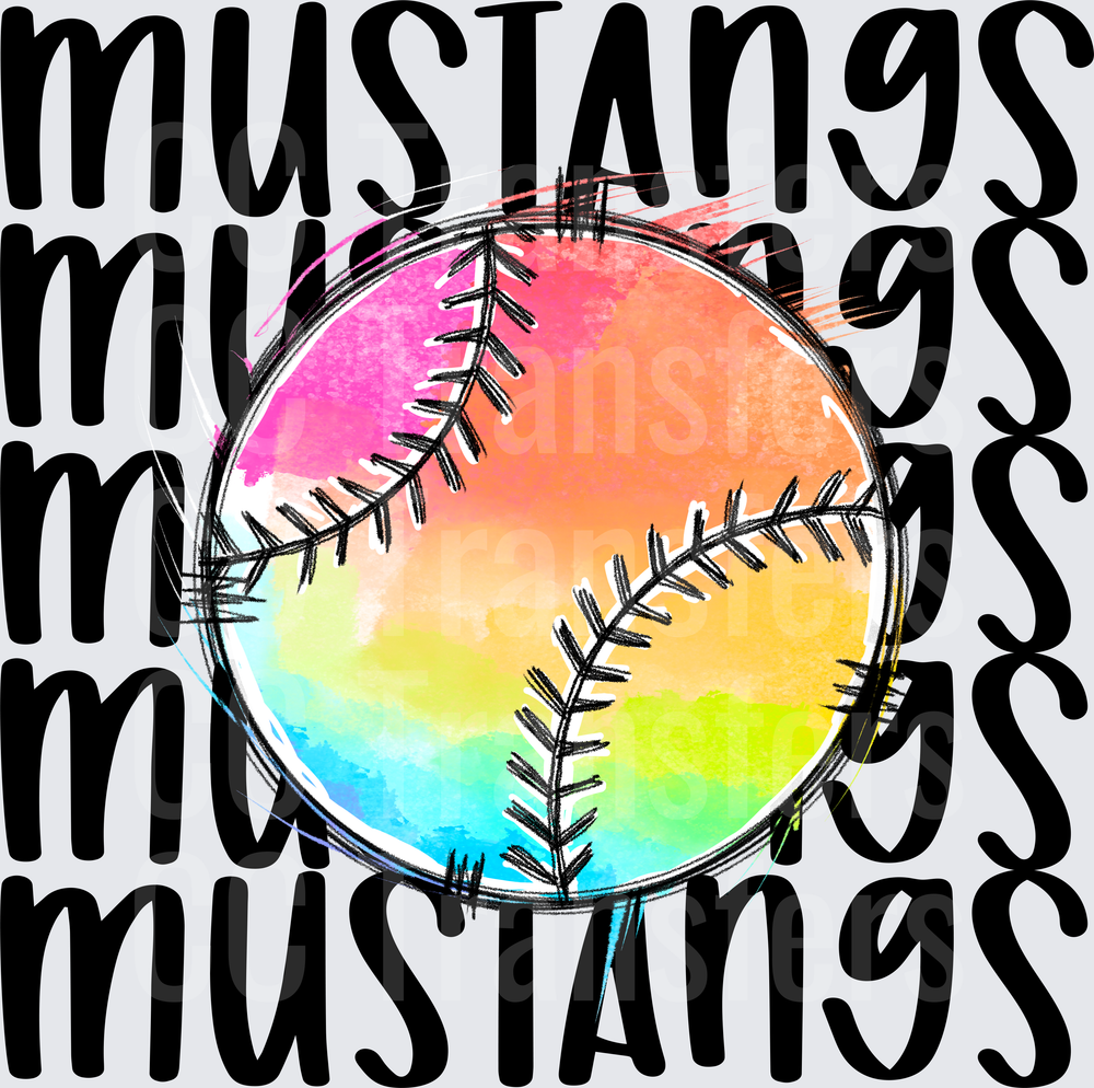 MUSTANGS BASEBALL (DTF)