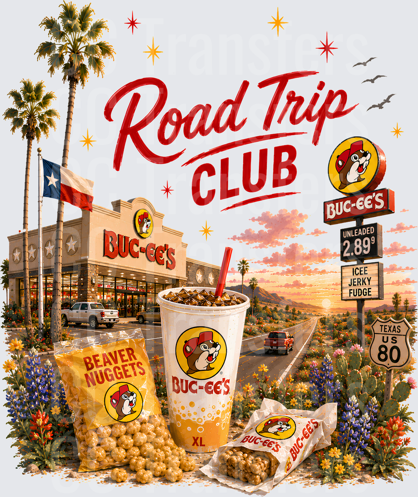 Road Trip Club Texas Gas Station Snacks Sunset (DTF)