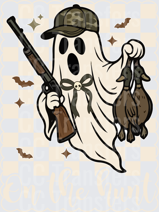 Halloween Ghost Duck Hunter On The Hunt DTF