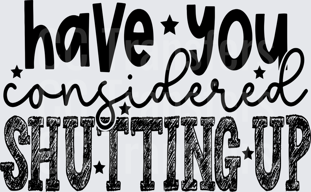 Have You Considered Shutting Up Mixed Font Stars (DTF)