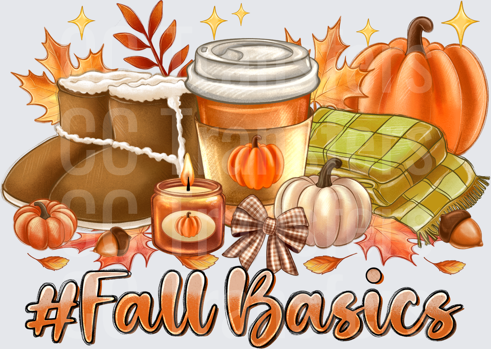 #Fall Basics Cozy Autumn Essentials Collage (DTF)