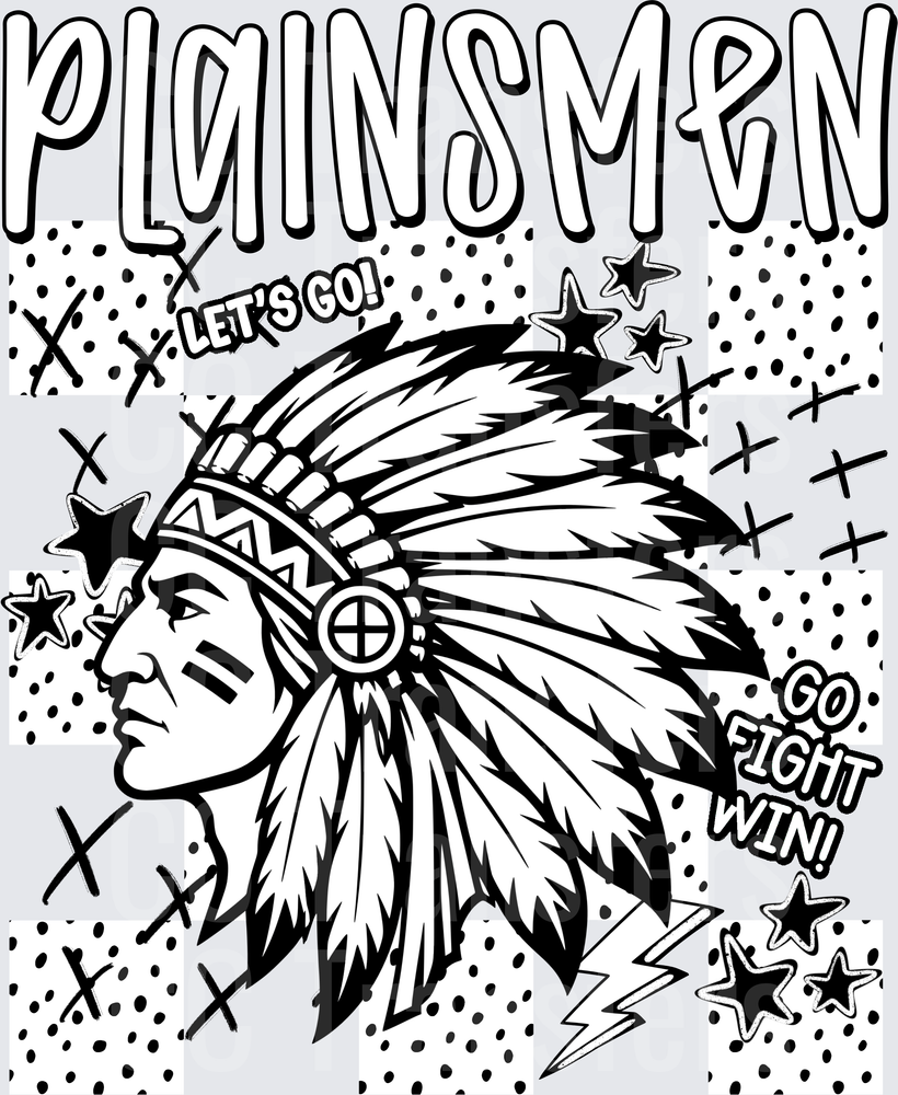 Plainsmen Dotties And Doodles (DTF)