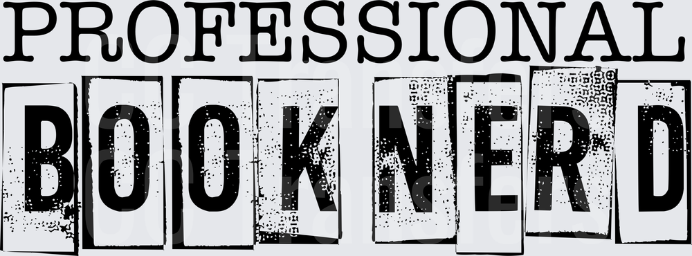 Professional Book Nerd Distressed Typography (DTF)