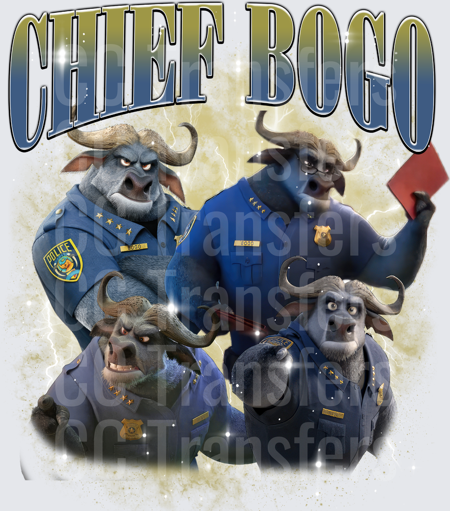 Chief Bogo Buffalo Police Multi-Pose (DTF)
