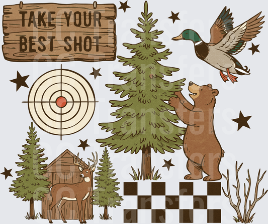 Take Your Best Shot Hunting Nature Elements (DTF)