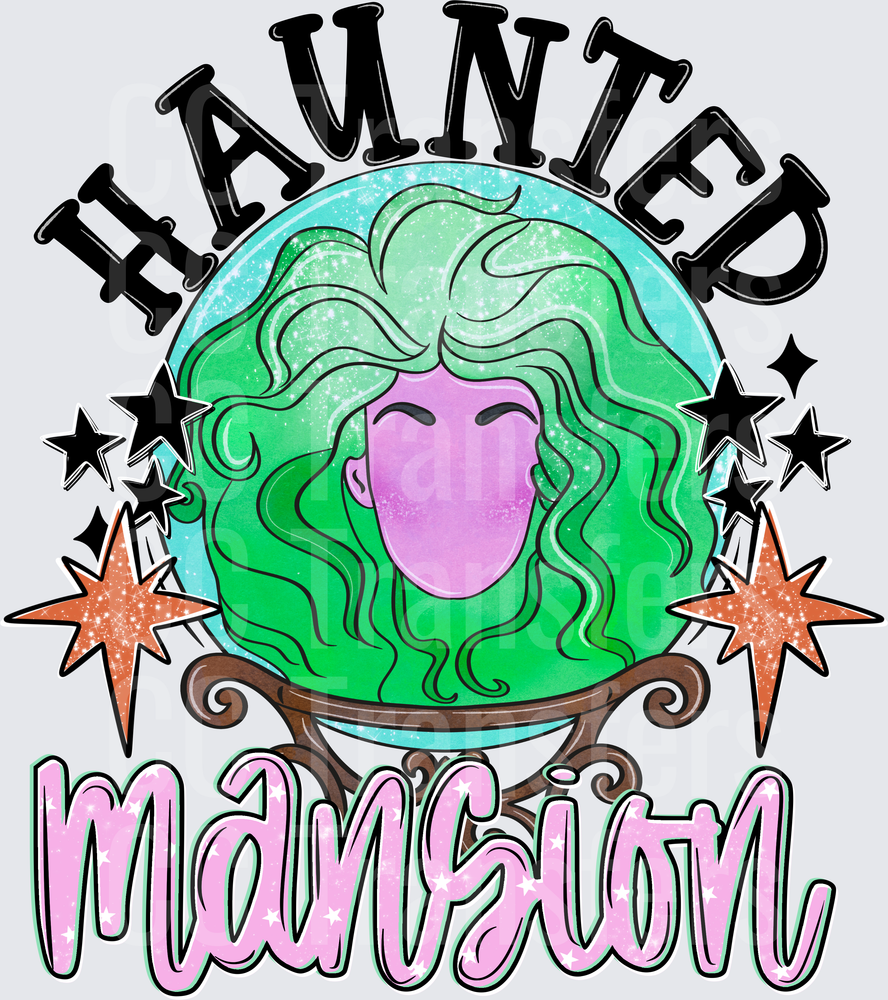 Haunted Madame Crystal Ball Ghost (DTF)